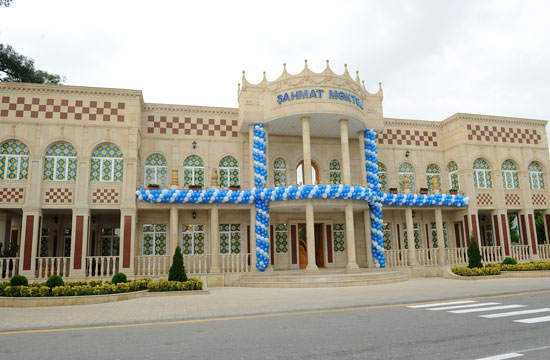 Azerbaijani President inaugurates newly constructed building of Chess School in Khachmaz (PHOTO)