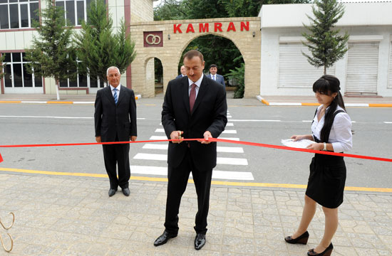 Azerbaijani President inaugurates newly constructed building of Chess School in Khachmaz (PHOTO)