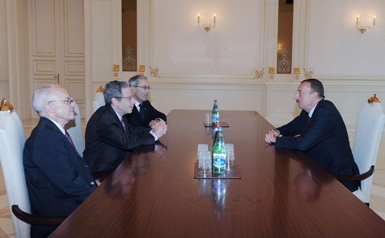 Azerbaijani President receives Nobel Prize winners