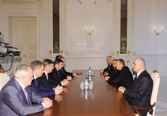 Azerbaijani President receives Russian Deputy Prime Minister, heads of North Caucasus republics (PHOTO)