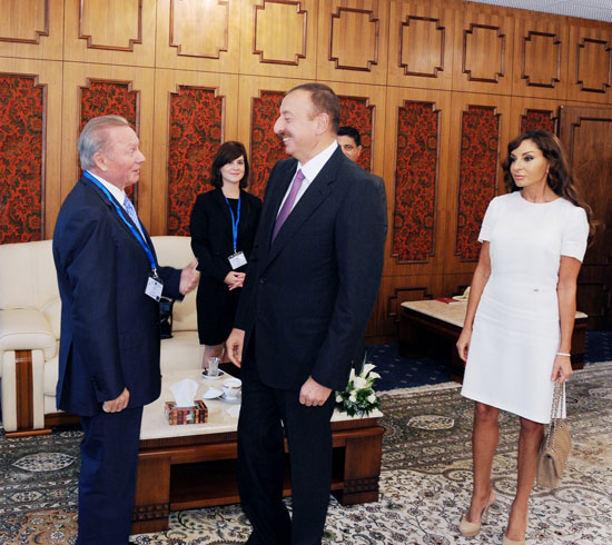 Azerbaijani president attends opening of International Forum in Baku (PHOTO)