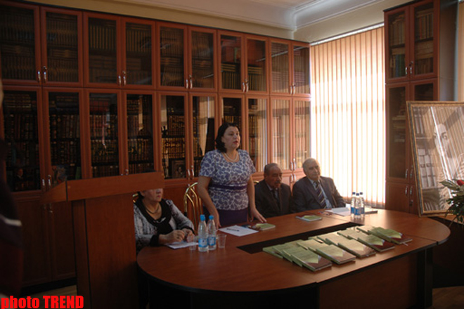 Azerbaijani outstanding scholar's scientific session held in Baku (PHOTO)