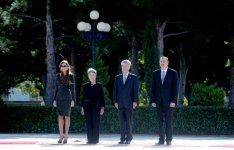 Austrian president officially welcomed to Azerbaijan (PHOTO)