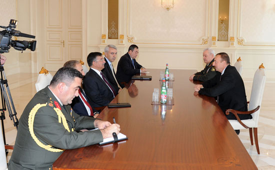 Azerbaijani President receives delegation led by Turkish defense minister