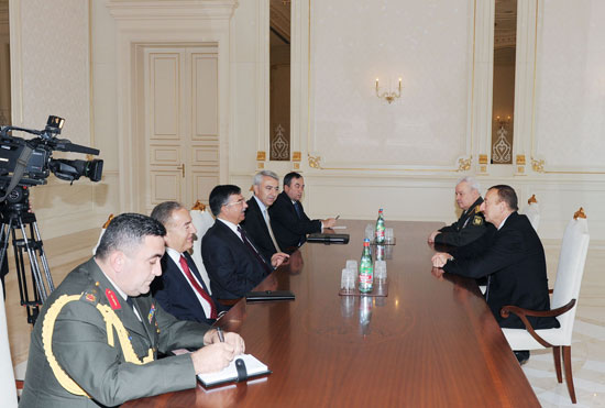 Azerbaijani President receives delegation led by Turkish defense minister
