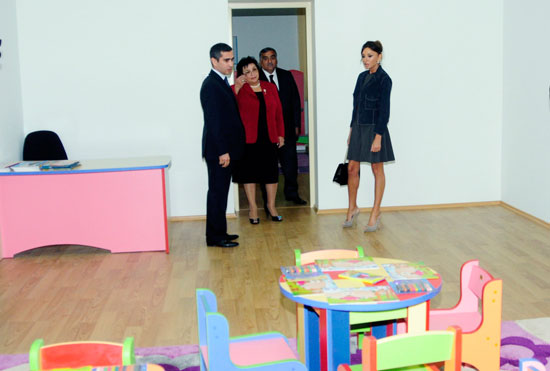 First Lady of Azerbaijan inaugurates schools in capital`s Khazar District (PHOTO)
