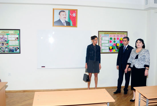 First Lady of Azerbaijan inaugurates schools in capital`s Khazar District (PHOTO)