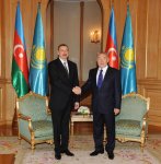 Presidents of Azerbaijan and Kazakhstan meet one-on-one (PHOTO)
