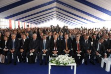 Azerbaijani President attends groundbreaking ceremonies for Heydar Aliyev Vocational Education Lyceum and inauguration of AYPE-T plant in Izmir (PHOTO)