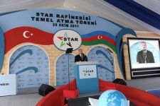 Azerbaijani President attends groundbreaking ceremonies for Heydar Aliyev Vocational Education Lyceum and inauguration of AYPE-T plant in Izmir (PHOTO)