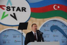 Azerbaijani President attends groundbreaking ceremonies for Heydar Aliyev Vocational Education Lyceum and inauguration of AYPE-T plant in Izmir (PHOTO)