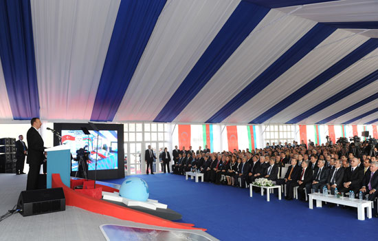 Azerbaijani President attends groundbreaking ceremonies for Heydar Aliyev Vocational Education Lyceum and inauguration of AYPE-T plant in Izmir (PHOTO)