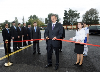 President Aliyev inaugurates several objects in Agsu (PHOTO)
