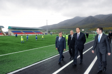 President Aliyev inaugurates several objects in Agsu (PHOTO)