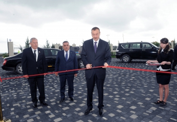 President Aliyev inaugurates several objects in Agsu (PHOTO)