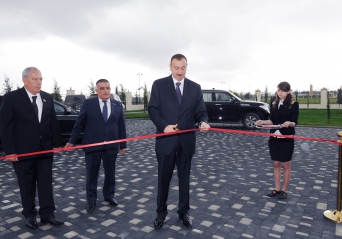 President Aliyev inaugurates several objects in Agsu (PHOTO)