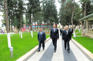 President Aliyev inaugurates several objects in Agsu (PHOTO)