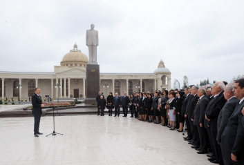 President Ilham Aliyev opens Heydar Aliyev Center in Ujar (PHOTO)