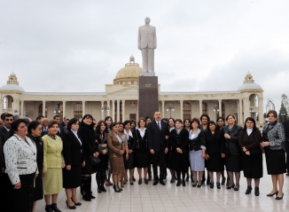 President Ilham Aliyev opens Heydar Aliyev Center in Ujar (PHOTO)
