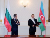 Bulgarian President confers Highest State Award on President Ilham Aliyev (PHOTO)