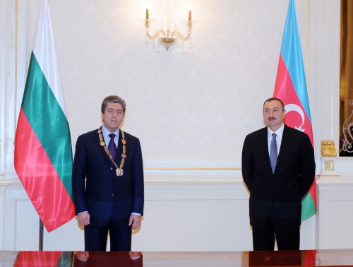 Bulgarian President confers Highest State Award on President Ilham Aliyev (PHOTO)