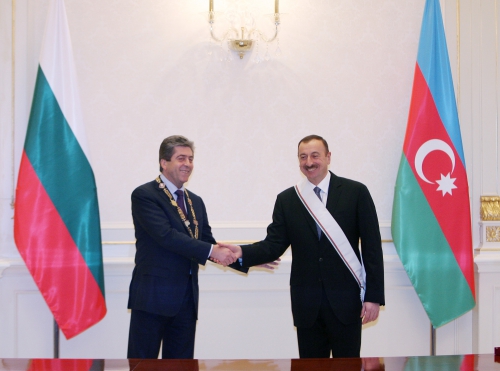 Bulgarian President confers Highest State Award on President Ilham Aliyev (PHOTO)