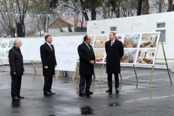 Azerbaijani president attends groundbreaking ceremony of Heydar Aliyev Center in Gakh region (PHOTO)