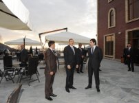 Azerbaijani president inaugurates hotel in Gakh region (PHOTO)