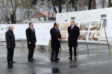 Azerbaijani president attends groundbreaking ceremony of Heydar Aliyev Center in Gakh region (PHOTO)