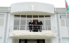 Azerbaijani President inaugurates new administrative building of Azerbaijan ruling party’s regional branch (PHOTO)