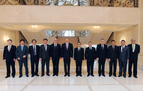 President Ilham Aliyev receives participants of CAREC Ministerial Conference