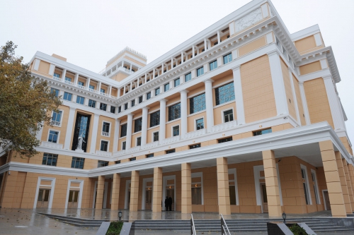 Azerbaijani president and his spouse attend opening of Nizami movie theatre after major reconstruction (PHOTO)
