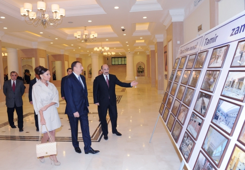 Azerbaijani president and his spouse attend opening of Nizami movie theatre after major reconstruction (PHOTO)