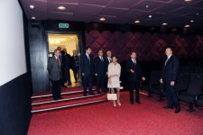 Azerbaijani president and his spouse attend opening of Nizami movie theatre after major reconstruction (PHOTO)