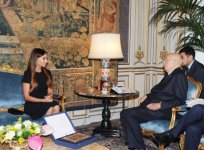 Azerbaijan`s First Lady meets Italian President (PHOTO)