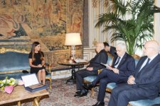 Azerbaijan`s First Lady meets Italian President (PHOTO)