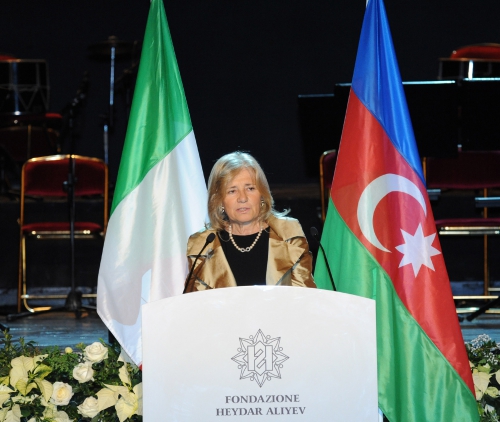 Azerbaijani First Lady attends ceremony marking 20th anniversary of restoration of Azerbaijan’s independence in Rome (PHOTO)