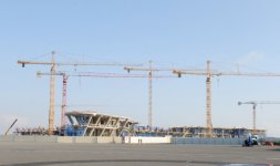 Azerbaijani President inspects course of construction work at new terminal building of Heydar Aliyev International Airport (PHOTO)