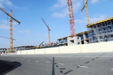 Azerbaijani President inspects course of construction work at new terminal building of Heydar Aliyev International Airport (PHOTO)