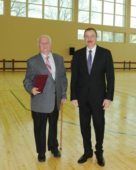 Azerbaijani President inaugurates Sumgait Olympic Sports Complex (PHOTO)