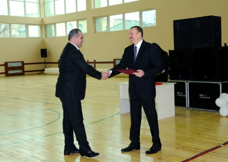 Azerbaijani President inaugurates Sumgait Olympic Sports Complex (PHOTO)