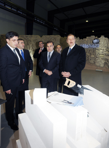 Ilham Aliyev inaugurates plant of modern construction materials “AAC” in Garadag district (PHOTO)