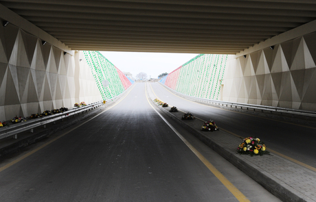 President Ilham Aliyev opens Buzovna junction`s tunnel and overpass (PHOTO)