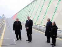 President Ilham Aliyev opens Buzovna junction`s tunnel and overpass (PHOTO)