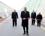 President Ilham Aliyev opens Buzovna junction`s tunnel and overpass (PHOTO)