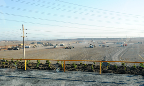 Azerbaijani President opens Ganja aluminum factory complex (PHOTO)