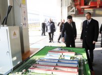 Azerbaijani President opens Ganja aluminum factory complex (PHOTO)