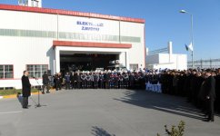 Azerbaijani President opens Ganja aluminum factory complex (PHOTO)