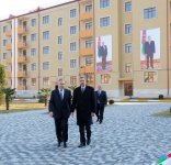 Azerbaijani President inaugurates IDP quarter in Goranboy (PHOTO)