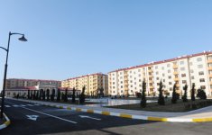 Azerbaijani President inaugurates IDP quarter in Goranboy (PHOTO)
